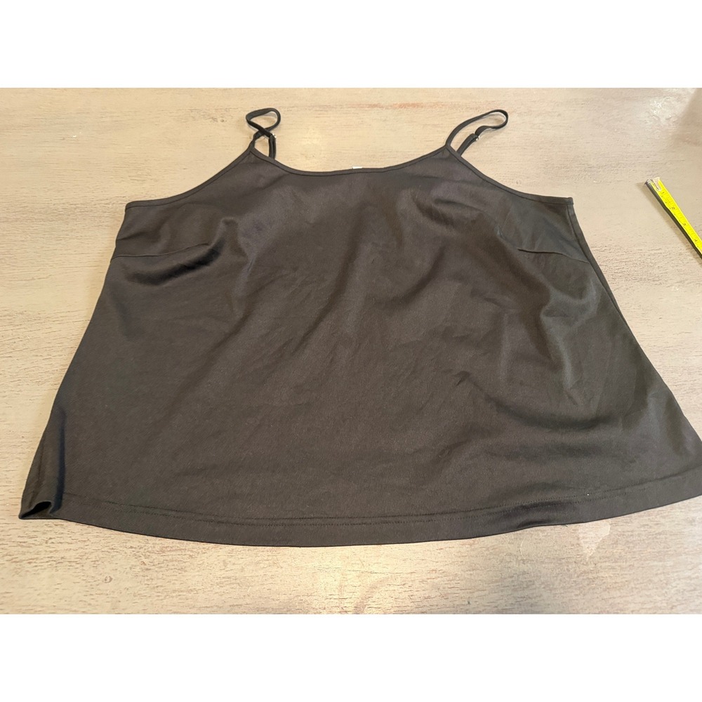 Fashion Bug Black Camisole Tank Top Adjustable Straps Plus Size 18/20W